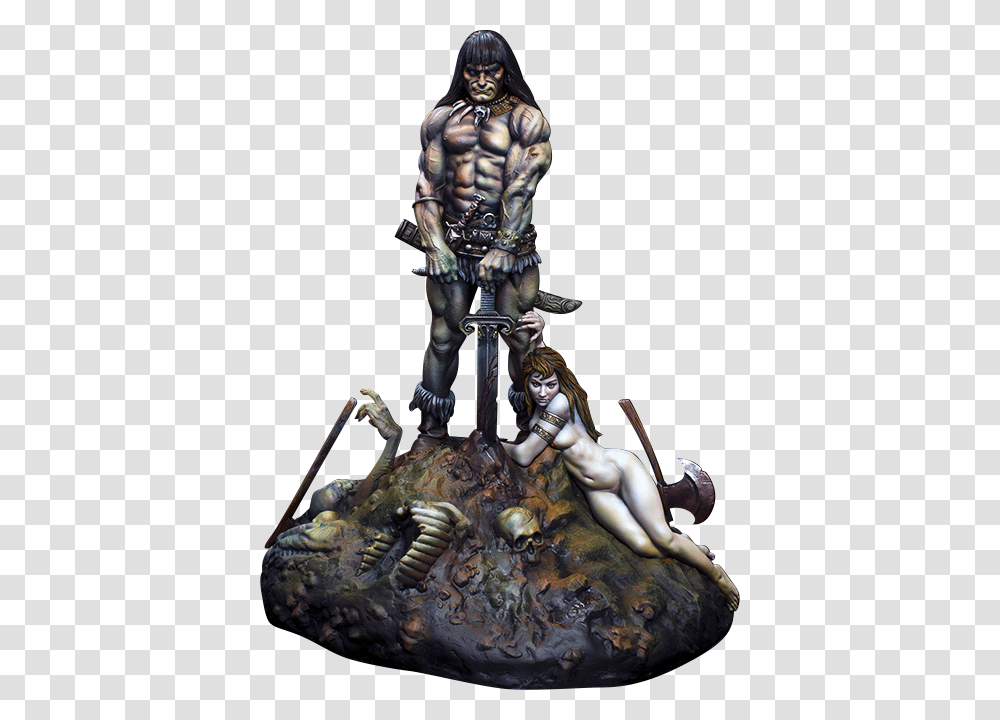 Conan The Barbarian Frank Frazetta Conan Statue, Alien, Figurine, Honey Bee, Animal Transparent Png