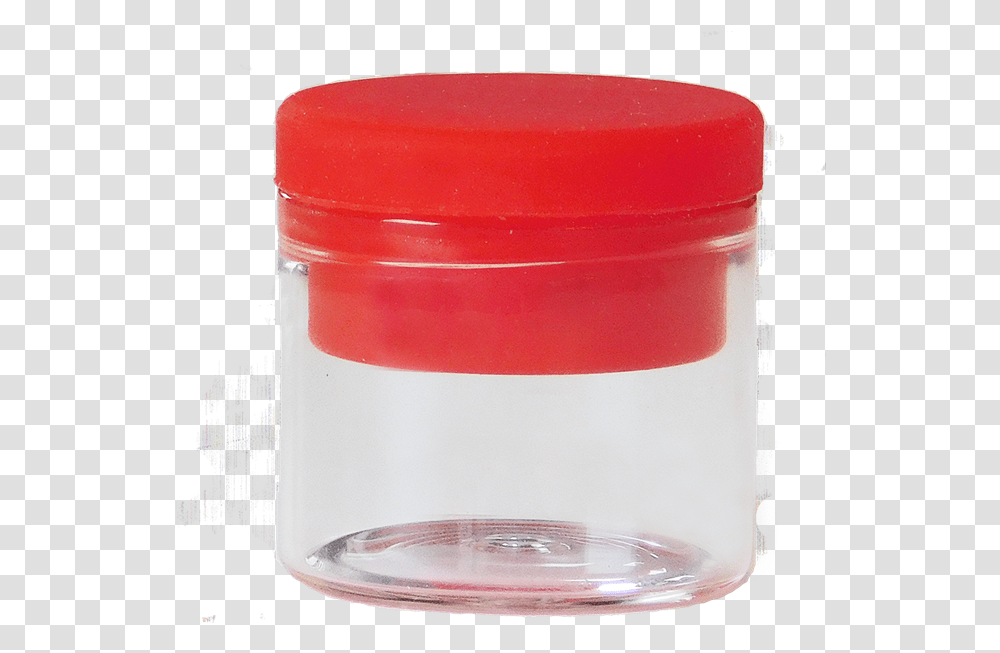 Concentratecream Glass Jar Red Silicon Lid, Milk, Beverage, Drink, Cylinder Transparent Png