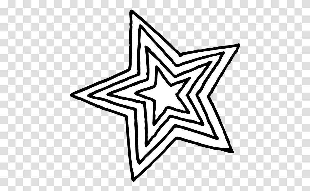 Concentric Stars Graphic Star Clip Art Picmonkey Graphics Redbubble Stickers Black And White Stars, Symbol, Star Symbol Transparent Png