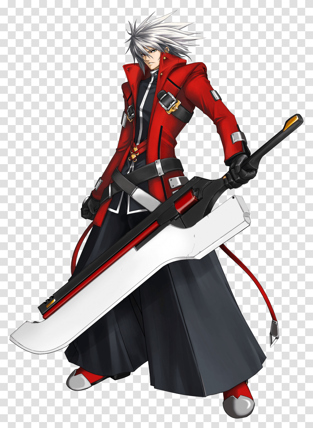 Concept Art Of Ragna The Bloodedge From Blazblue Ragna The Bloodedge Sword, Person, Human, Samurai, Ninja Transparent Png