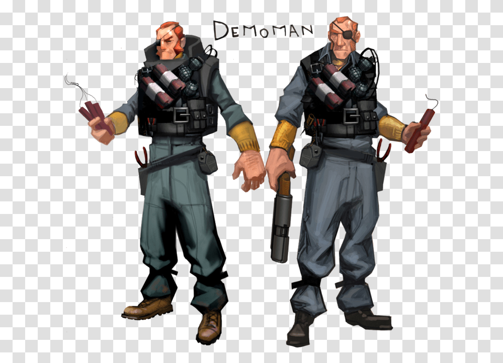 Concept Demoman Team Fortress 2 Demoman Concept Art, Person, Human, Military, People Transparent Png
