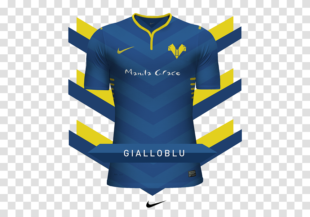 Concept Of Nike Club Football Jerseys I Designed During A Jersey Design Blue And Yellow, Clothing, Apparel, Shirt, Text Transparent Png