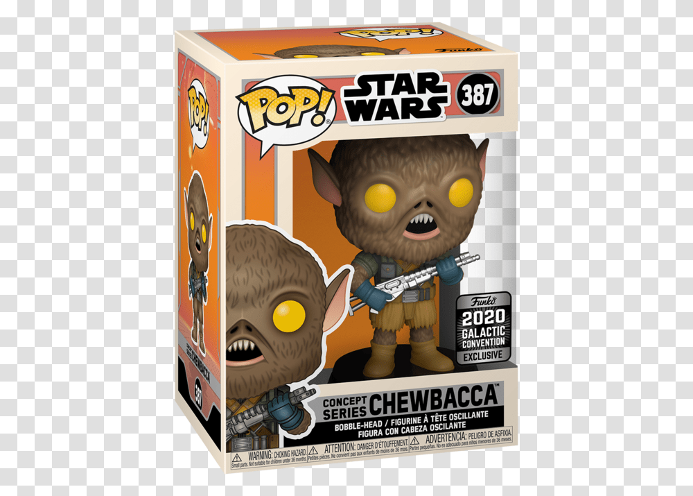 Concept Series Chewbacca Star Wars Funko Pop Star Wars Concept Series Chewbacca, Advertisement, Poster, Toy, Text Transparent Png