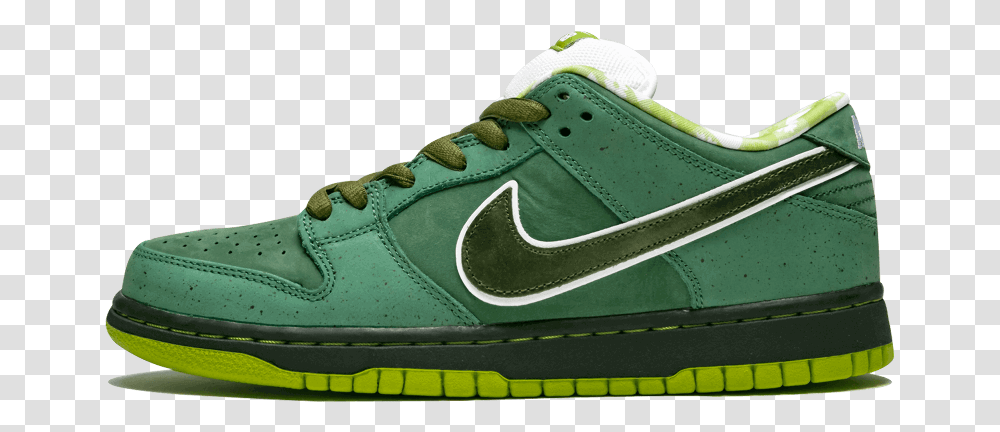Concepts X Nike Sb Dunk Low Green Lobster Shoe, Footwear, Apparel, Running Shoe Transparent Png