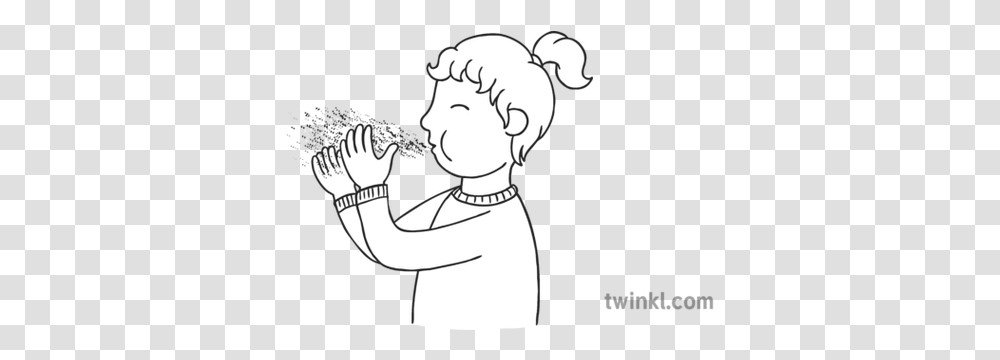 Conch Shell Breathing 019091 Christmas Magic Dust Child Blow Black And White Boy Eating Lunch, Photography, Female, Face, Art Transparent Png