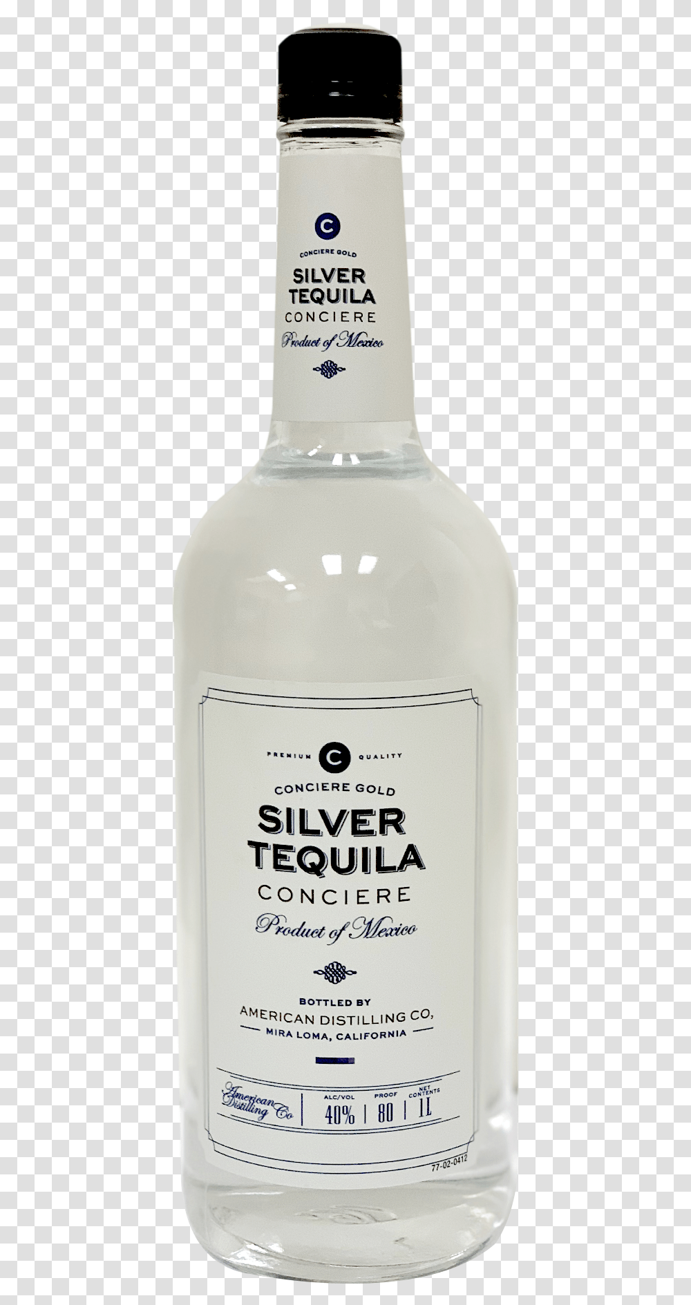Concierge Silver Tequila Vodka, Bottle, Liquor, Alcohol, Beverage Transparent Png