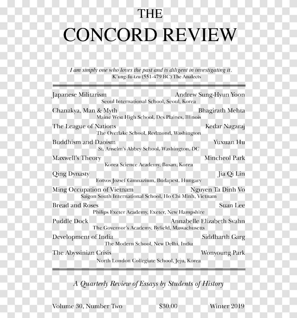 Concord Review 2017, Gray, World Of Warcraft Transparent Png