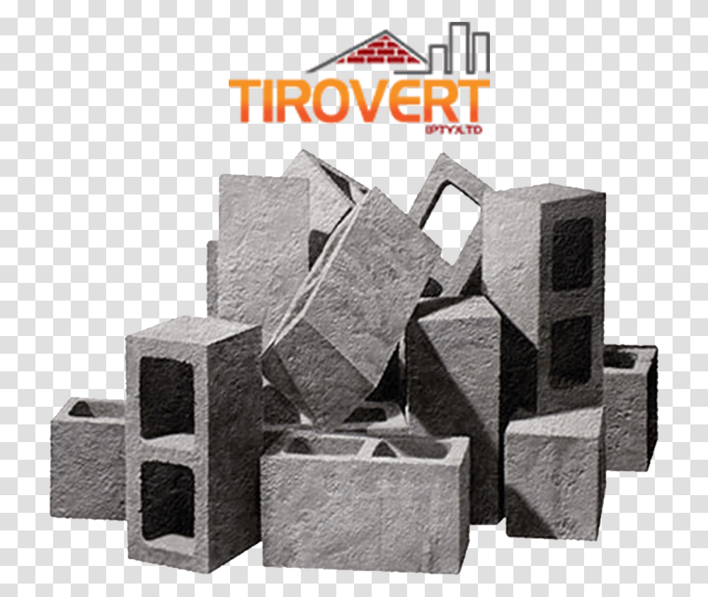 Concrete Blocks South Africa Download Pile Of Cinder Blocks, Brick, Rubble, Mineral, Rock Transparent Png