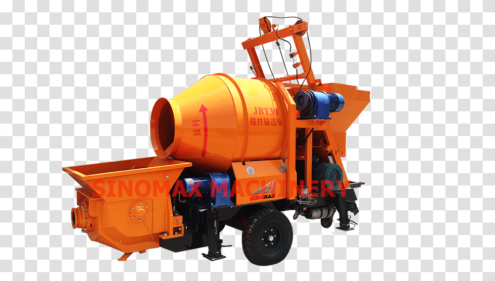 Concrete Pump With Mixer Price, Machine, Motor, Wheel, Engine Transparent Png