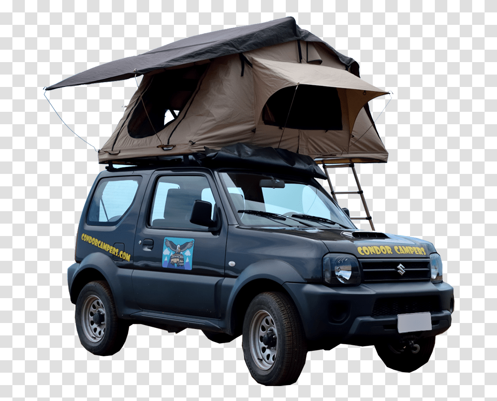 Condor Popup With Rooftop Tent Open Suzuki Jimny Roof Top Tent, Transportation, Vehicle, Truck, Wheel Transparent Png