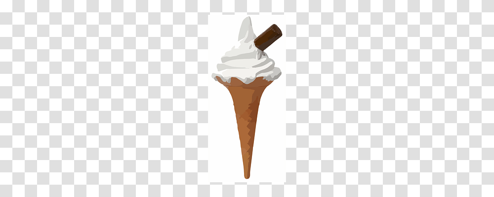 Cone Cream, Dessert, Food, Creme Transparent Png