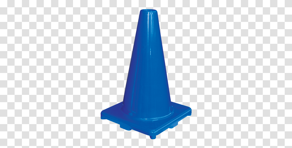 Cone 300mm Blue Plastic Transparent Png