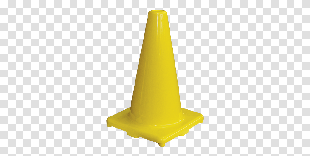 Cone 300mm Yellow Plastic Transparent Png