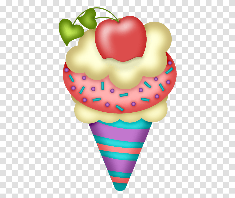 Cone Cake Icing Clip Art And, Birthday Cake, Dessert, Food, Cream Transparent Png