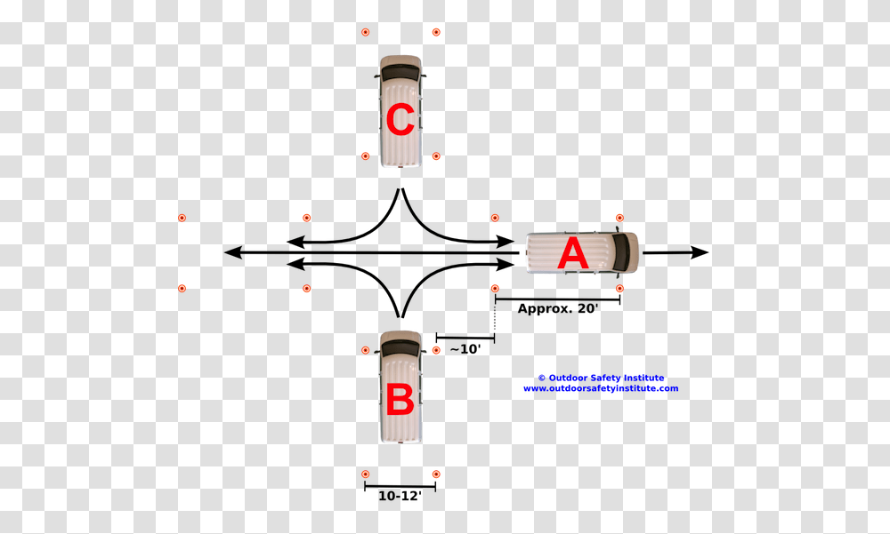 Cone Course Example Cones Set Up For Driving Test, Plan, Plot, Diagram, Intersection Transparent Png