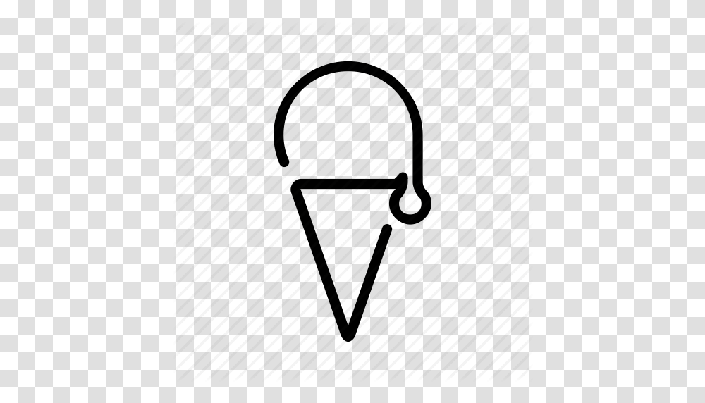 Cone Cream Ice Icecream Scoop Sweet Icon, Label, Light Transparent Png