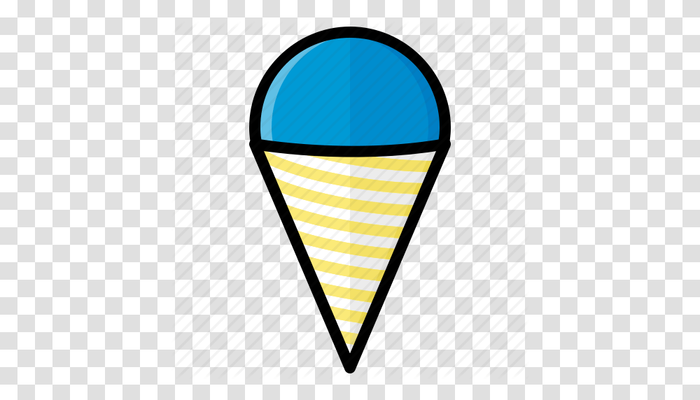 Cone Food Ice Snow Snow Cone Sweet Icon, Triangle Transparent Png
