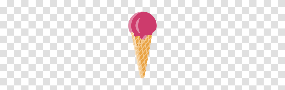 Cone Ice Cream Flat Icon, Dessert, Food, Creme Transparent Png