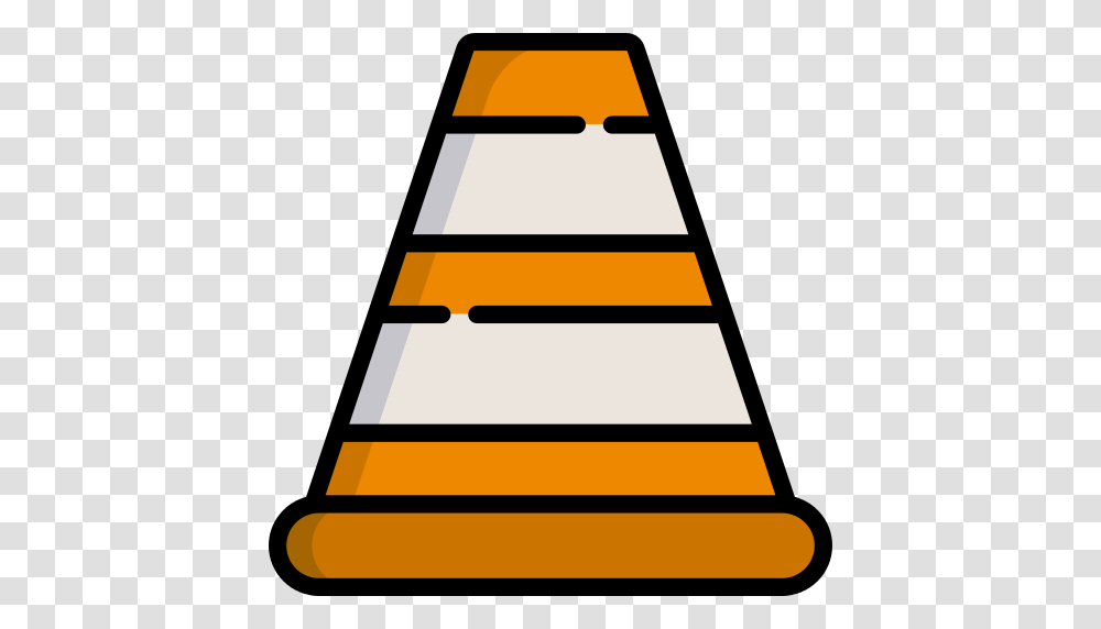 Cone Traffic Cone Icon, Fence, Barricade Transparent Png