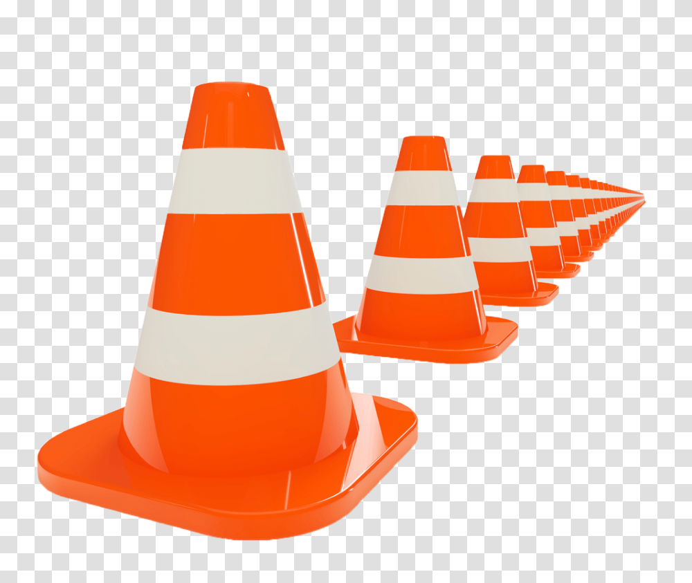 Cones, Fence, Barricade Transparent Png