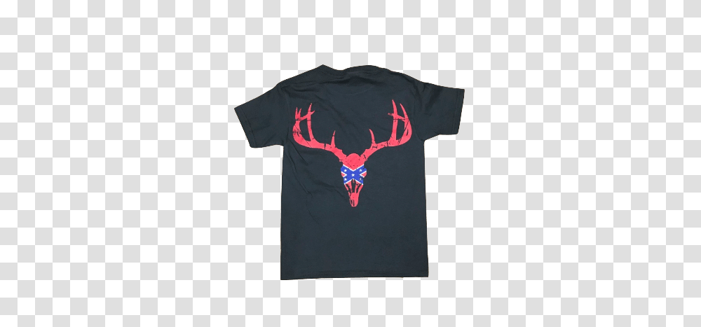 Confederate Deer Skull T Shirt, Apparel, T-Shirt, Sleeve Transparent Png