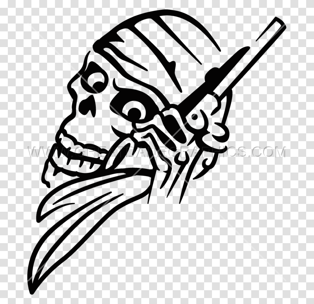 Confederate Skull Gun Production Ready Artwork For T Shirt Printing, Insect, Invertebrate, Animal, Bow Transparent Png