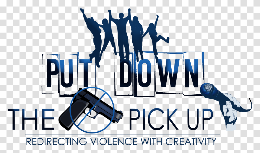 Conference Down Guns Up Mic Graphic Design, Text, Alphabet, Advertisement, Poster Transparent Png