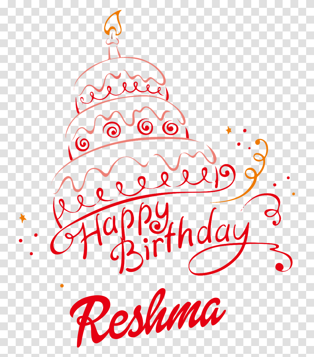 Confeti De Happy Birthday Rehman Cake, Diwali, Handwriting Transparent Png