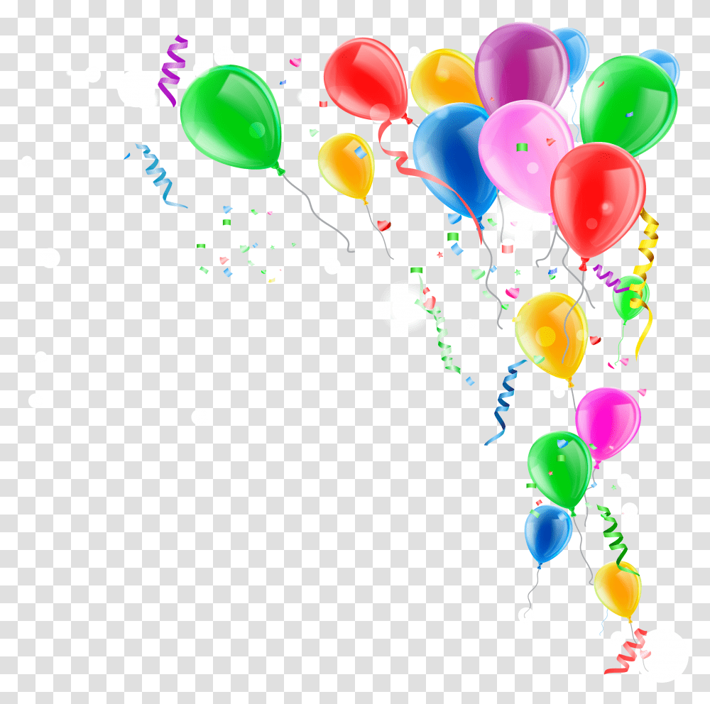 Confeti Globos Balloons And Confetti, Paper Transparent Png