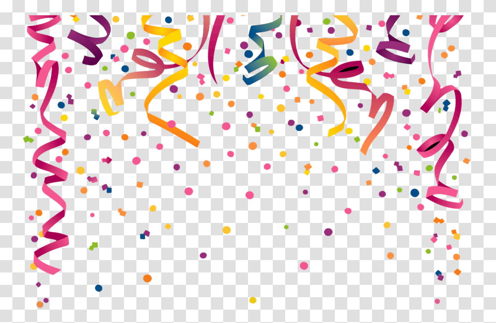Confeti Y Serpentinas Sin Fondo New Year Streamers Clipart, Confetti, Paper Transparent Png
