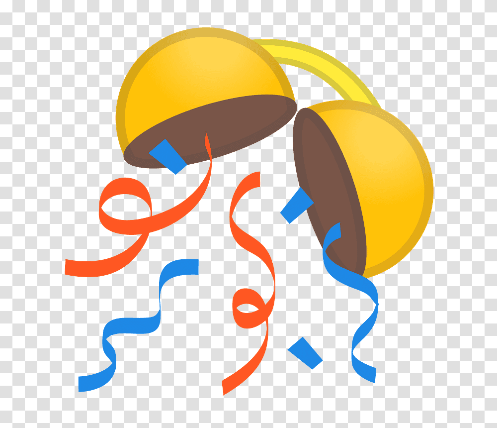 Confetti Ball Icon Noto Emoji Activities Iconset Google Confetti Ball Emoji, Clothing, Graphics, Art, Goggles Transparent Png