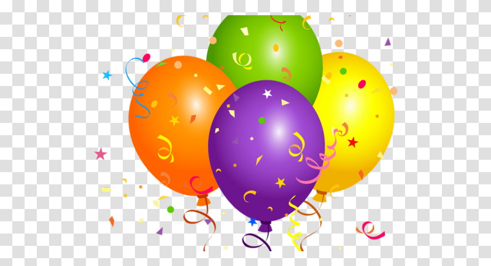 Confetti Border Clip Art Happy Birthday Balloons, Paper, Graphics, Food Transparent Png