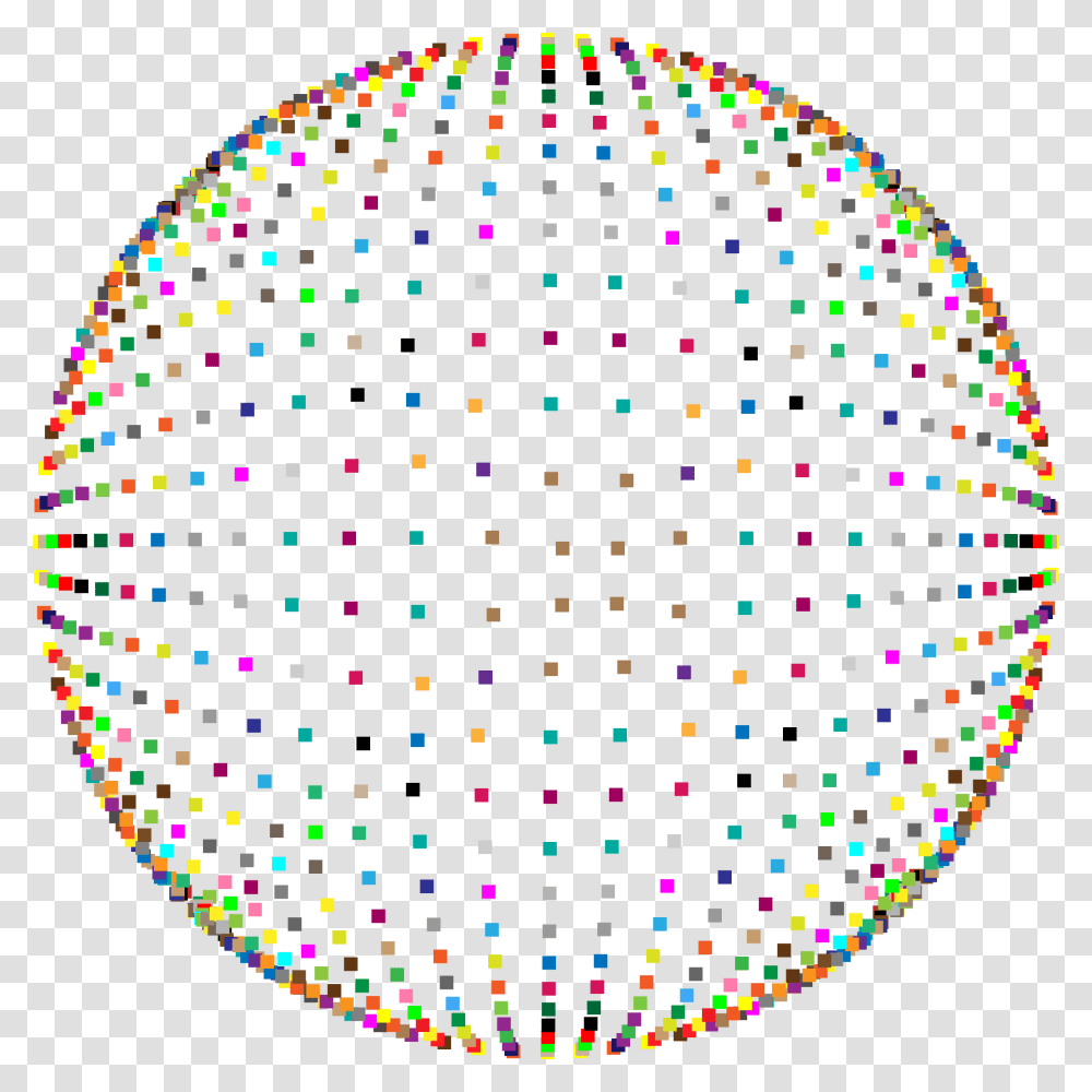 Confetti Clip Arts Circulo De Confetes, Sphere, Rug, Light Transparent Png
