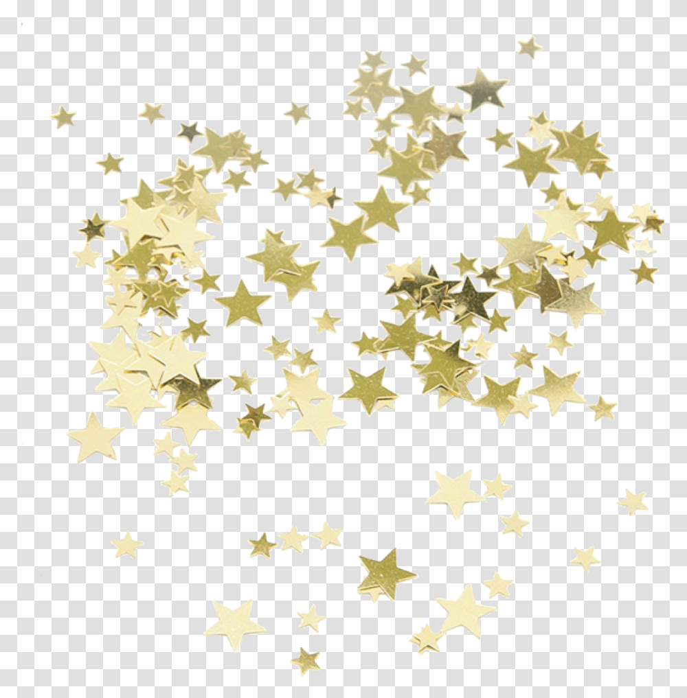 Confetti Clipart Gold Star Gold Star Confetti, Rug, Jigsaw Puzzle, Game, Photography Transparent Png