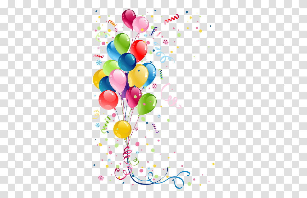 Confetti Clipart Office Party Balloon Happy Birthday Transparent Png