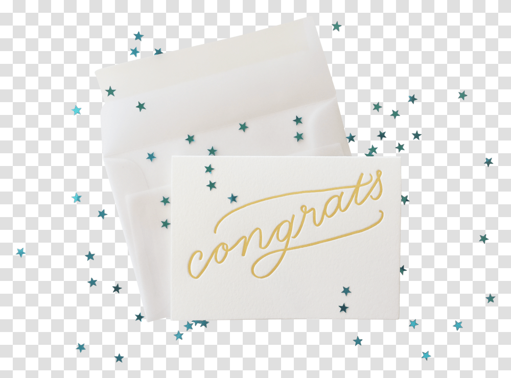 Confetti Congrats Splash Calligraphy, Paper Transparent Png