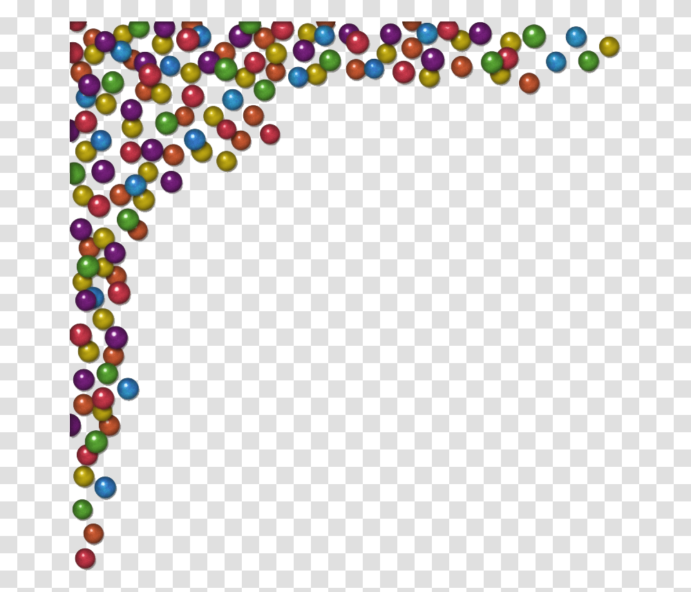 Confetti Corner Image Beads, Sweets, Food, Carnival, Crowd Transparent Png