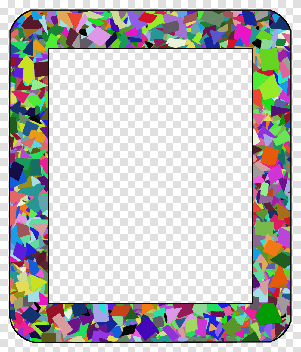 Confetti Frame 1 Clip Arts Picture Frame, Rug, Paper, Purple Transparent Png