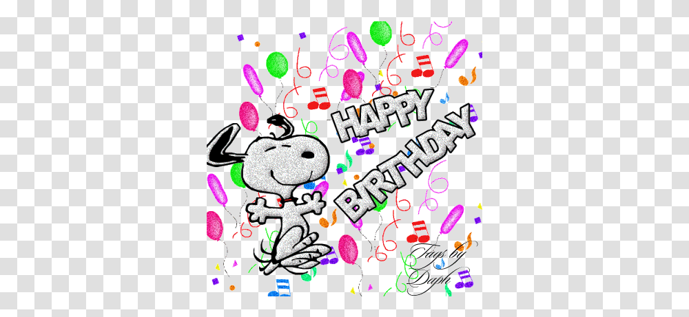 Confetti Gif Design S Email Congratulations Happy Happy Birthday Snoopy Gif, Graphics, Art, Paper, Text Transparent Png