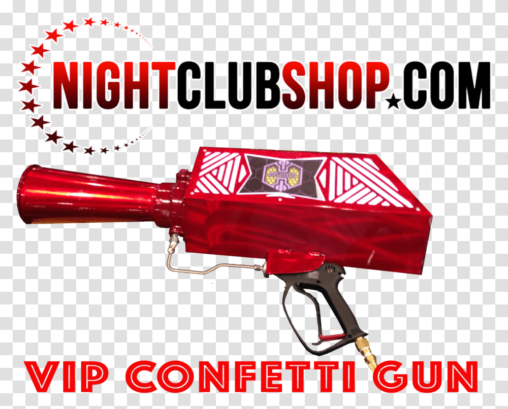 Confetti Gun, Toy, Water Gun, Weapon, Weaponry Transparent Png