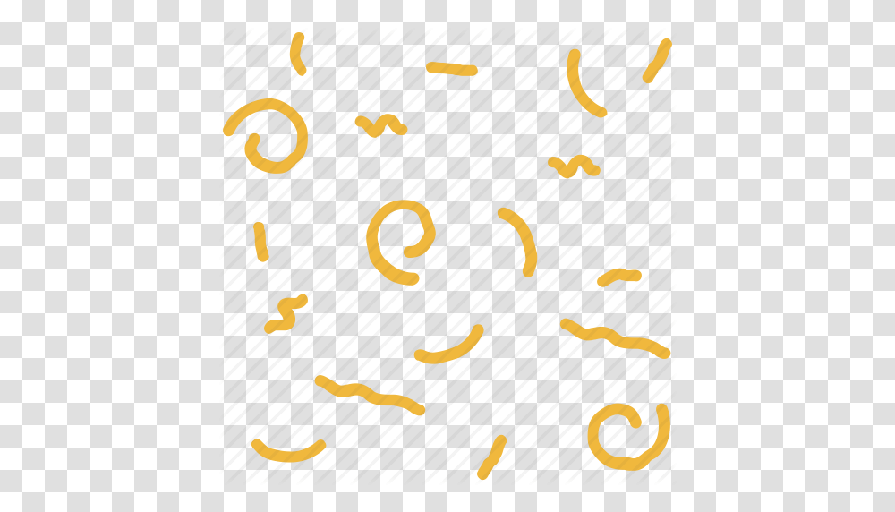 Confetti Lines Party Shapes Squiggles Icon, Paper, Graduation Transparent Png
