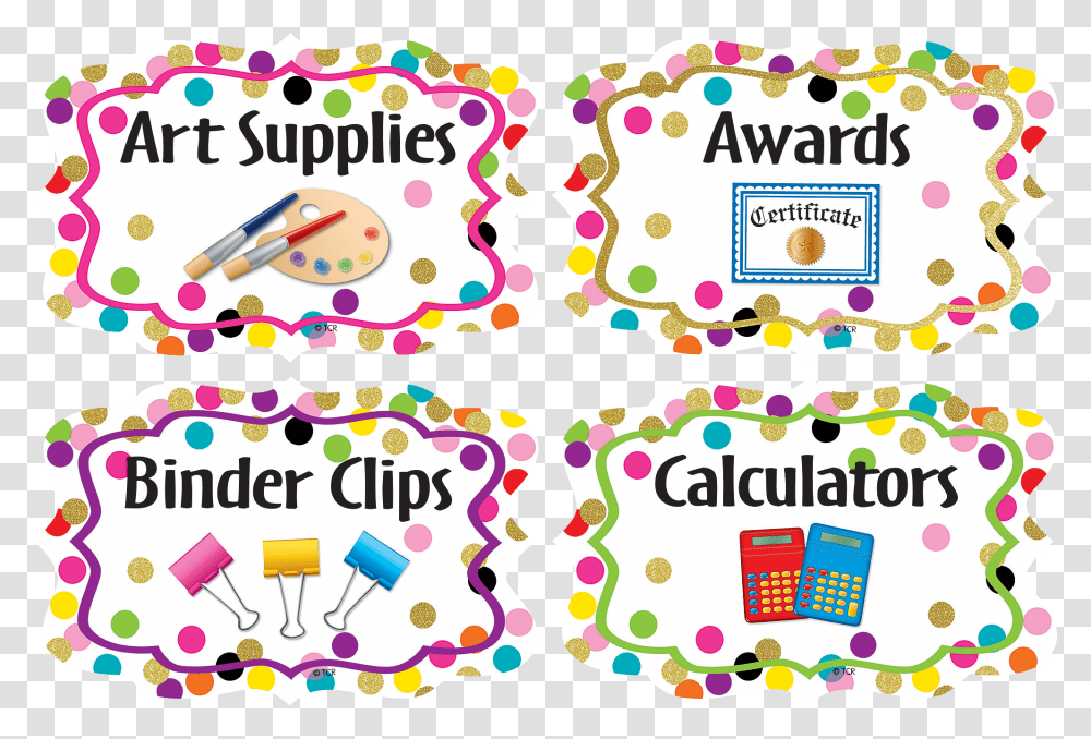 Confetti Supply Labels Label, Paper, Flyer, Poster, Advertisement Transparent Png