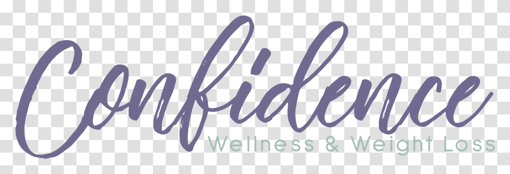 Confidence Wellness Amp Weight Loss Calligraphy, Handwriting, Label, Alphabet Transparent Png