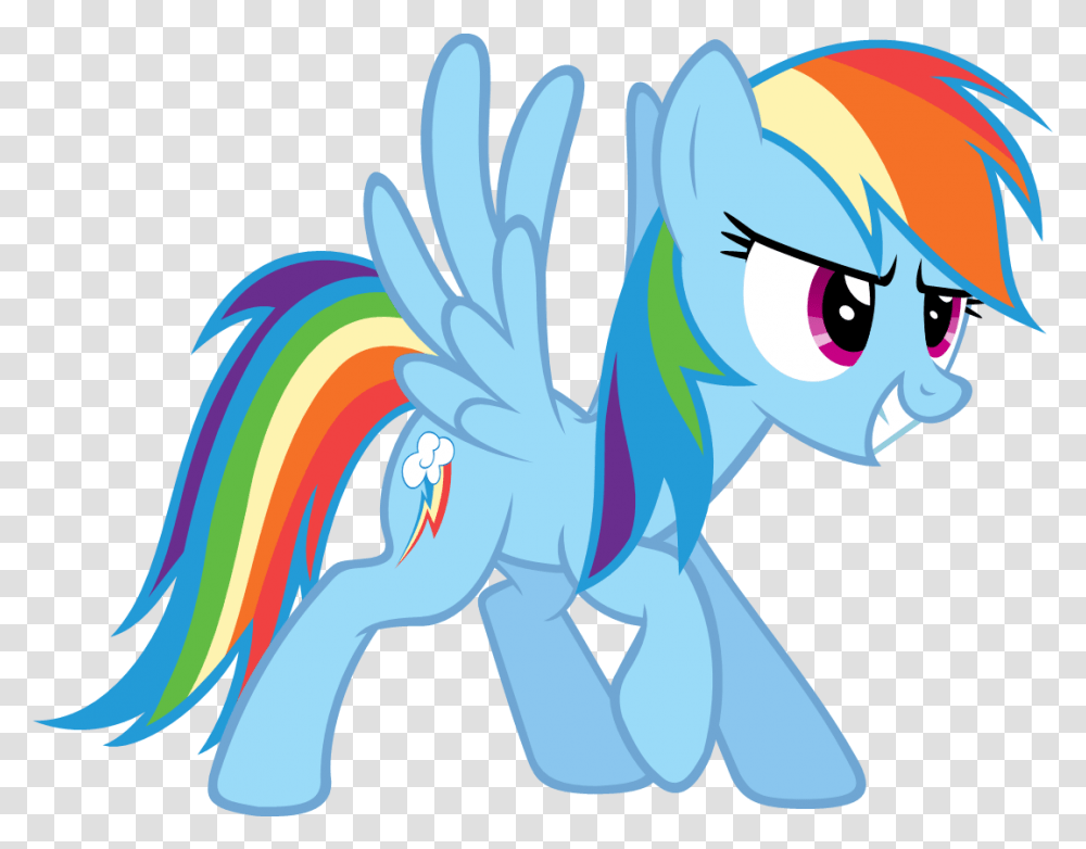 Confident Clipart Pony Friendship Is Magic Rainbow, Bird, Animal, Drawing Transparent Png