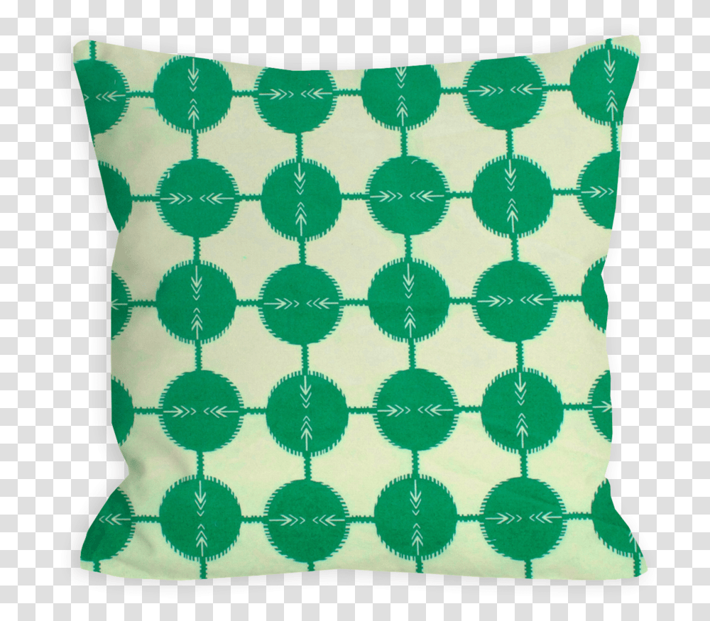 Confident Green Abstract Dots Pillow Round Shape Stickers, Cushion, Rug Transparent Png