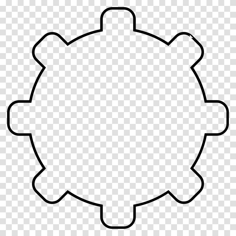 Configuration Gear Thin Outline Icon Free Download, Teapot, Pottery, Stencil, Machine Transparent Png