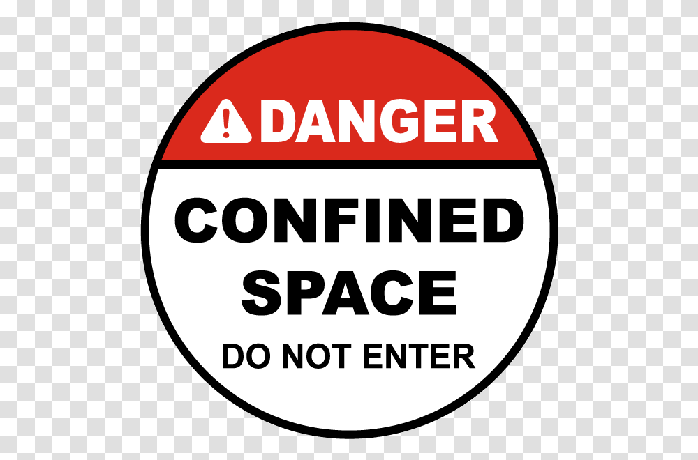 Confined Space Floor Sign, Label, Plant Transparent Png