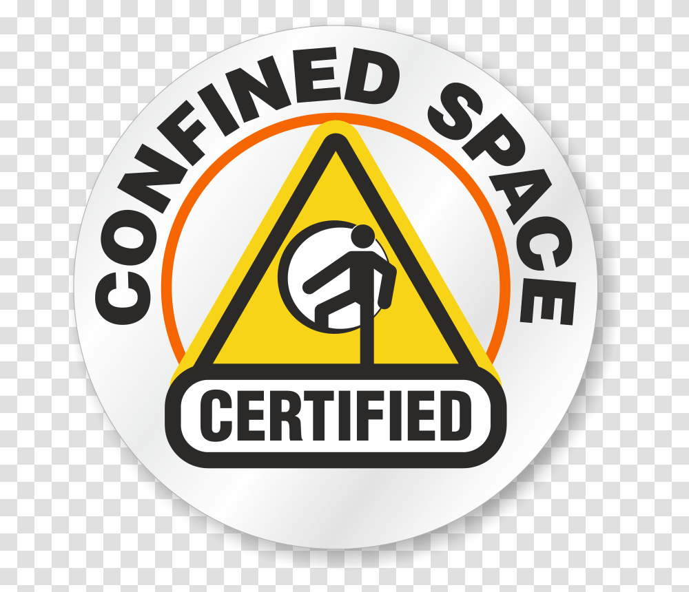 Confined Space, Label, Logo Transparent Png
