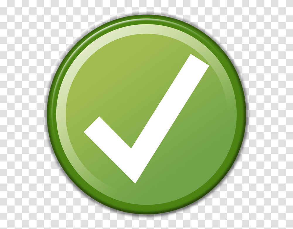 Confirm Accept Web Icon Correct Text Ok Agree Green Check Mark In A Circle, Tape, Recycling Symbol, Sign Transparent Png