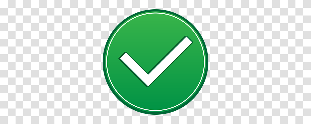 Confirmation Symbol, Sign, Green, Road Sign Transparent Png